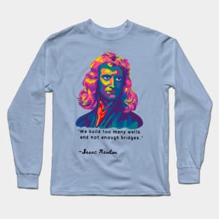 Isaac Newton Portrait Long Sleeve T-Shirt